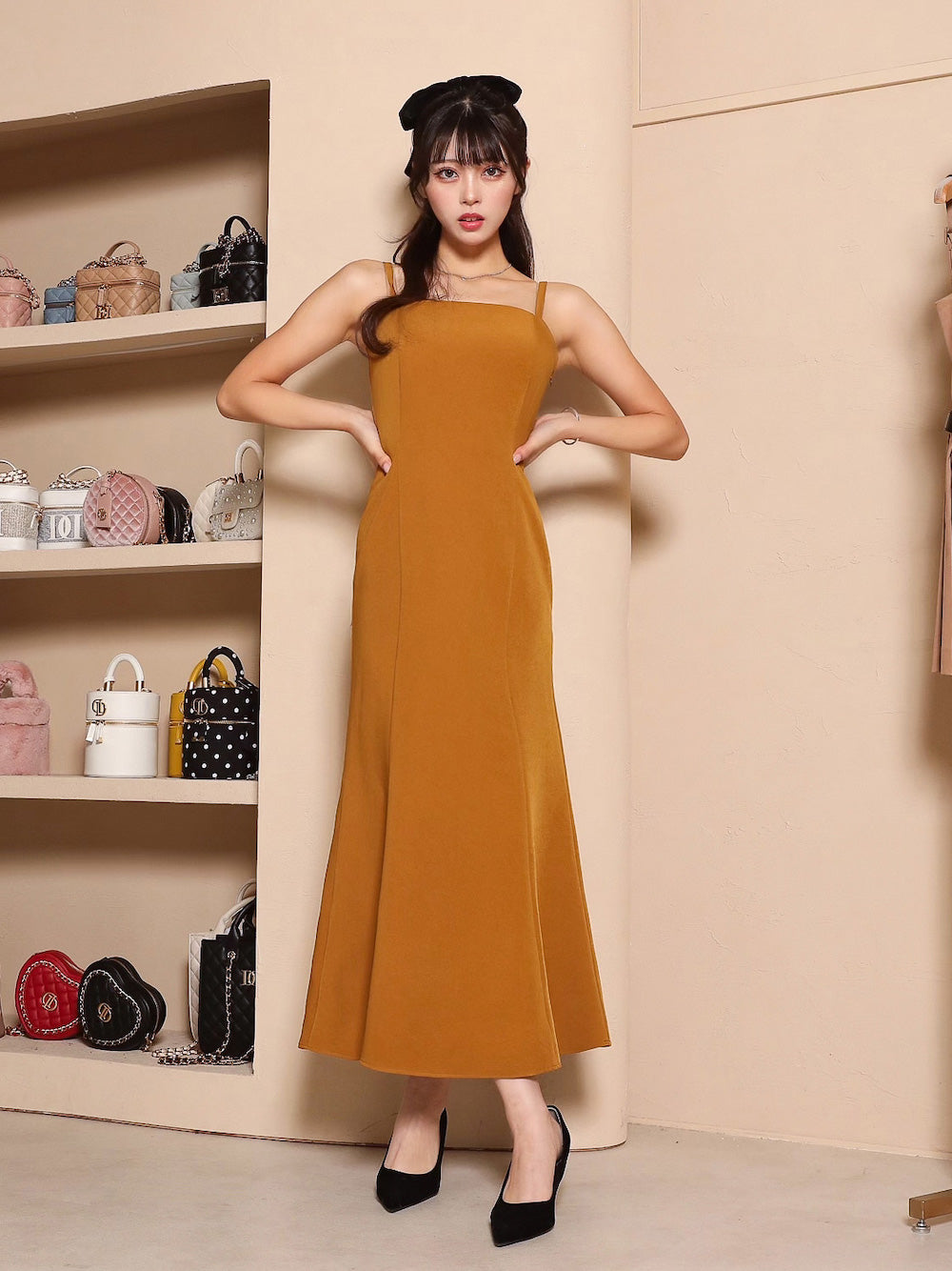 モデル:164cm(着用サイズ:FREE 着用カラー:MSD)