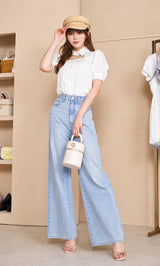 モデル:164cm(着用サイズ:FREE 着用カラー:WHT)