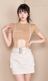 モデル:164cm(着用サイズ:FREE 着用カラー:BEG)
