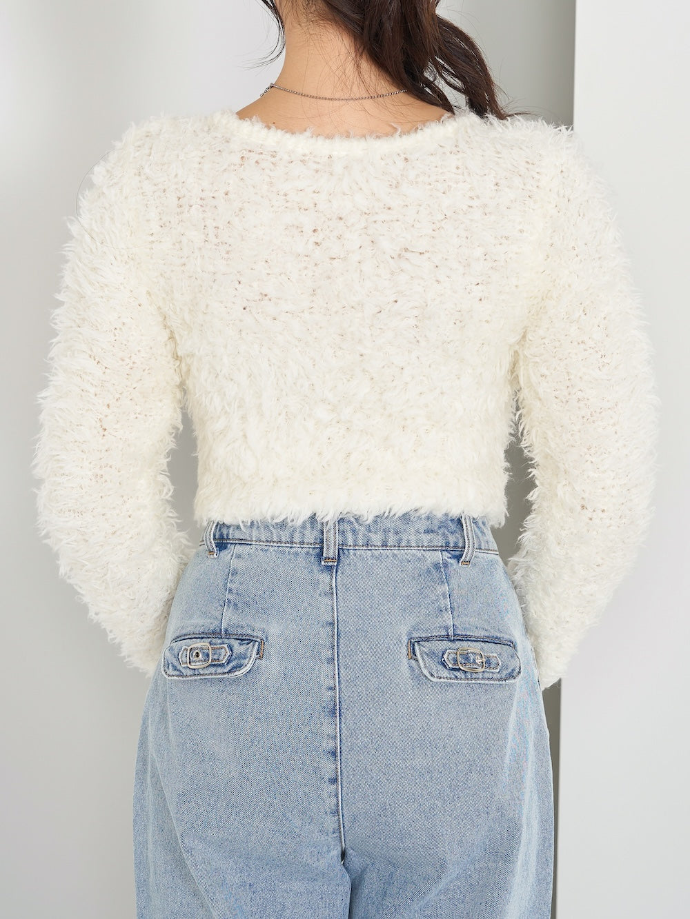モデル:164cm(着用サイズ:FREE 着用カラー:WHT)