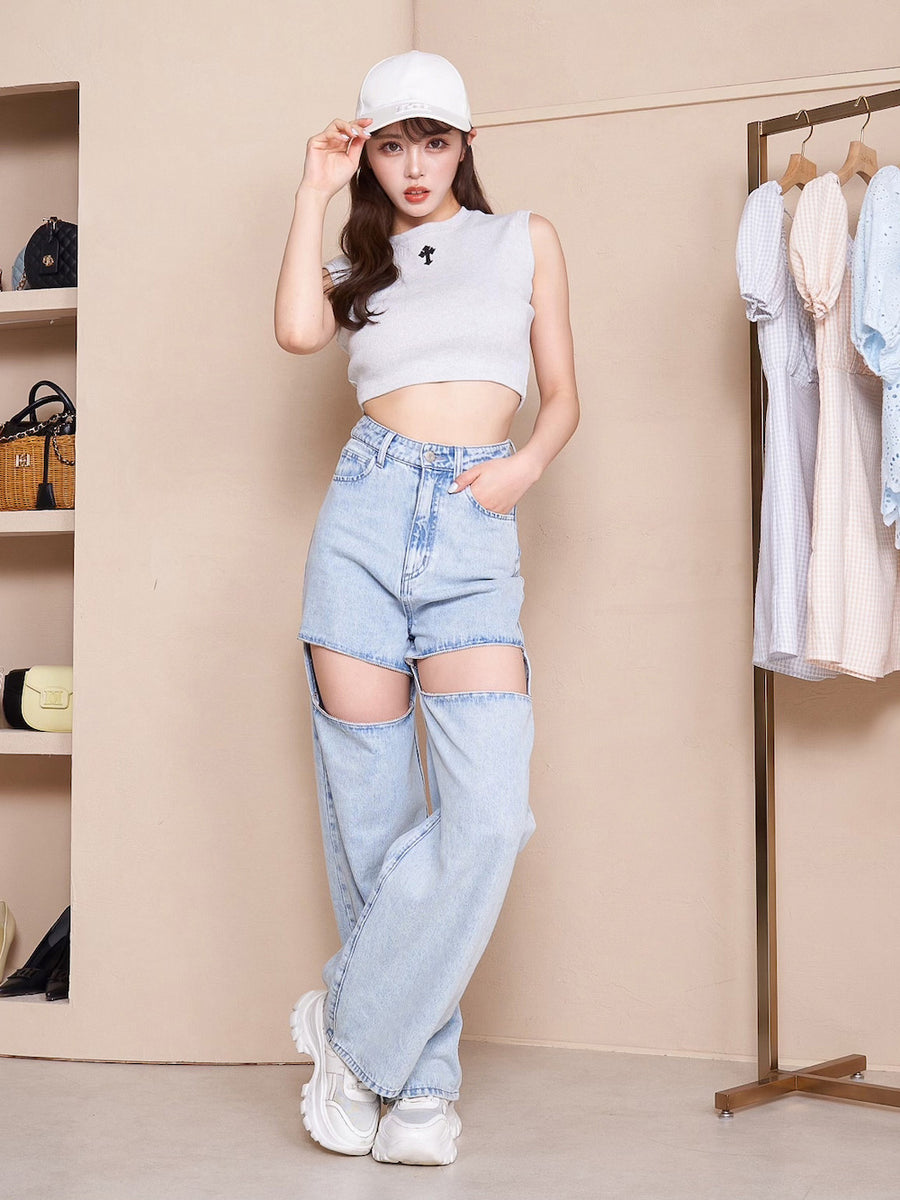 モデル:164cm(着用サイズ:FREE 着用カラー:GRY)