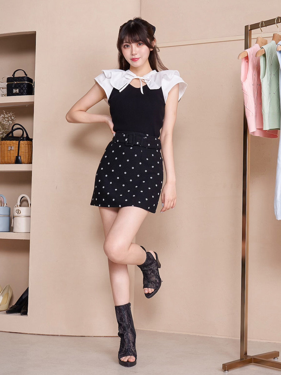 モデル:164cm(着用サイズ:S 着用カラー:BLK)