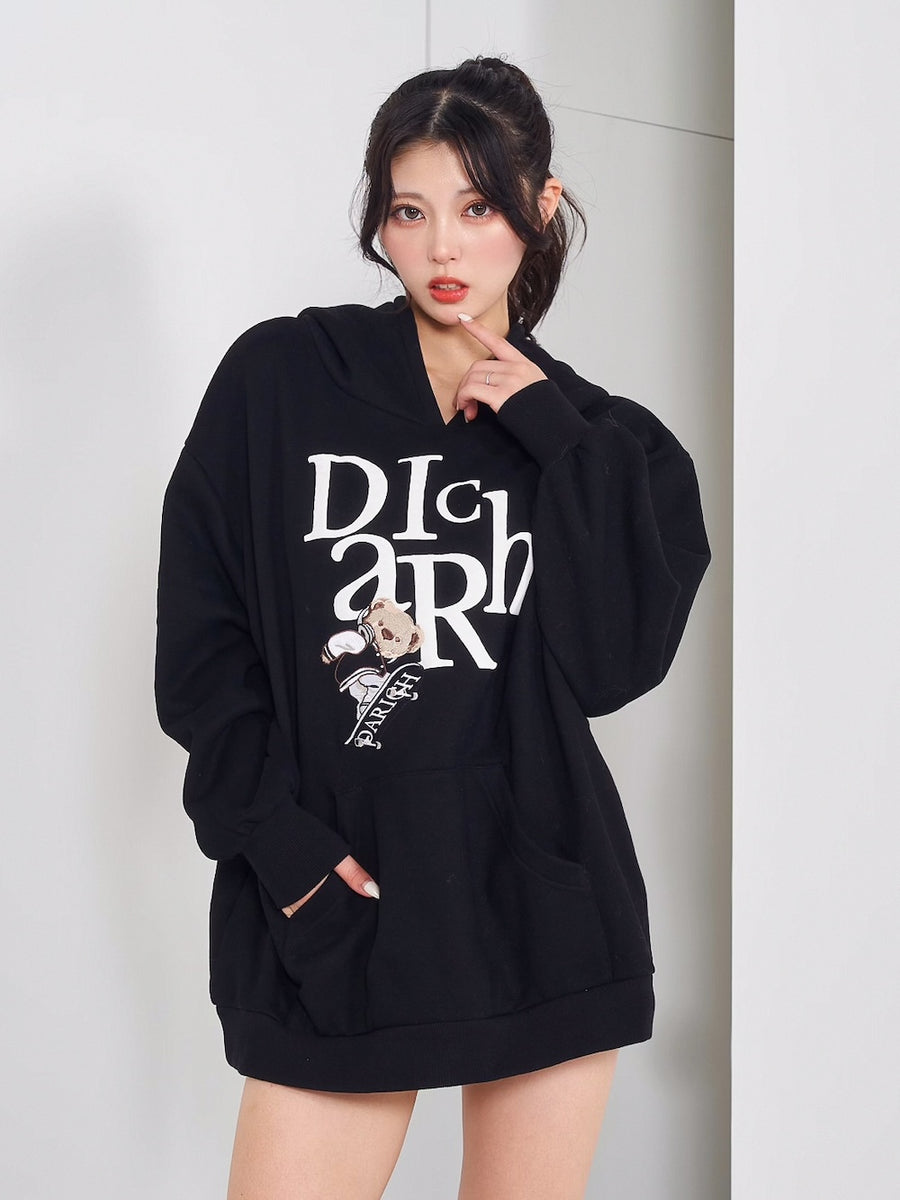 モデル:164cm(着用サイズ:FREE 着用カラー:BLK)