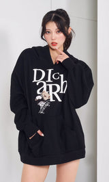 モデル:164cm(着用サイズ:FREE 着用カラー:BLK)