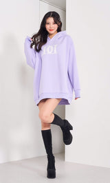 モデル:164cm(着用サイズ:FREE 着用カラー:PUR)
