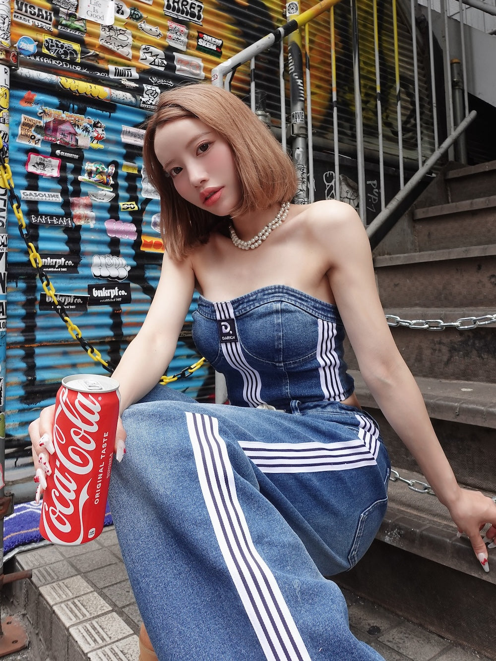 モデル:155cm(着用サイズ:S 着用カラー:BLU)