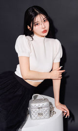 モデル:160cm(着用サイズ:FREE 着用カラー:WHT)