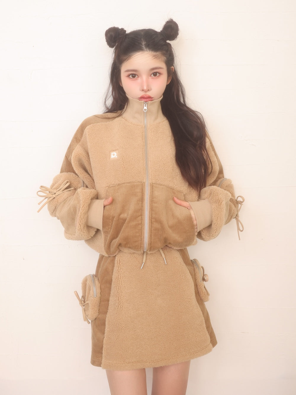 モデル:160cm(着用サイズ:FREE 着用カラー:BEG)