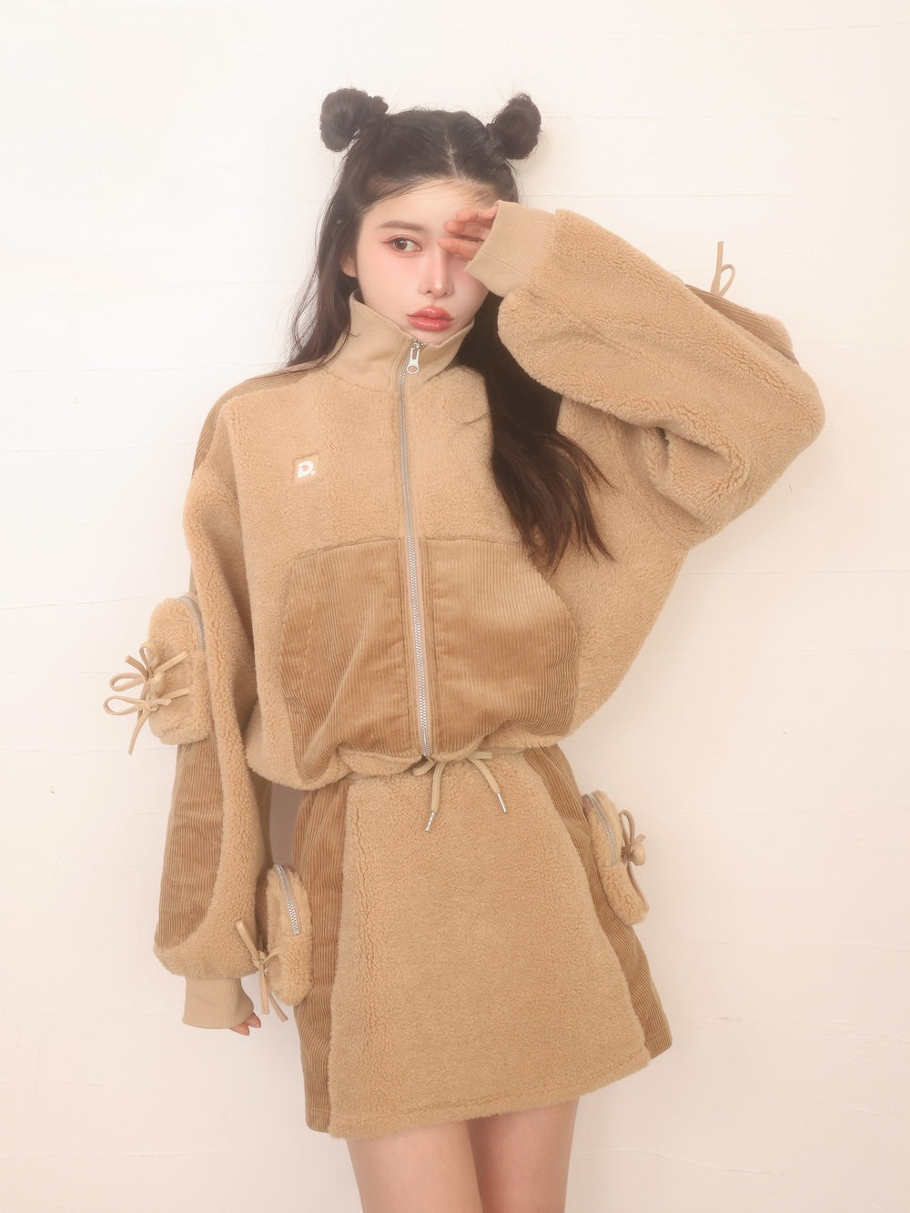 モデル:160cm(着用サイズ:FREE 着用カラー:BEG)