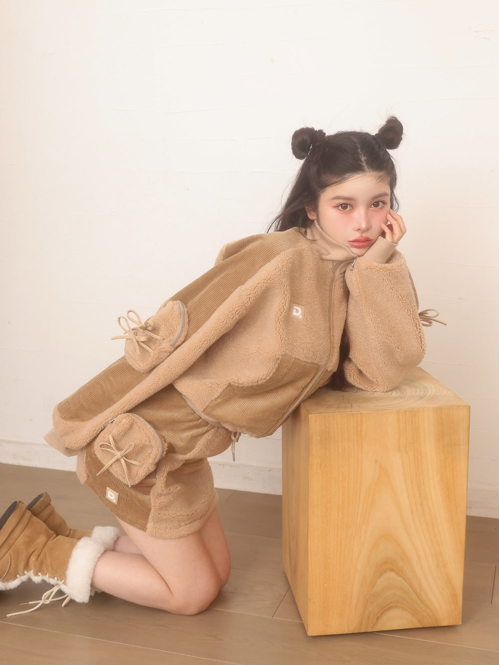 モデル:160cm(着用サイズ:FREE 着用カラー:BEG)