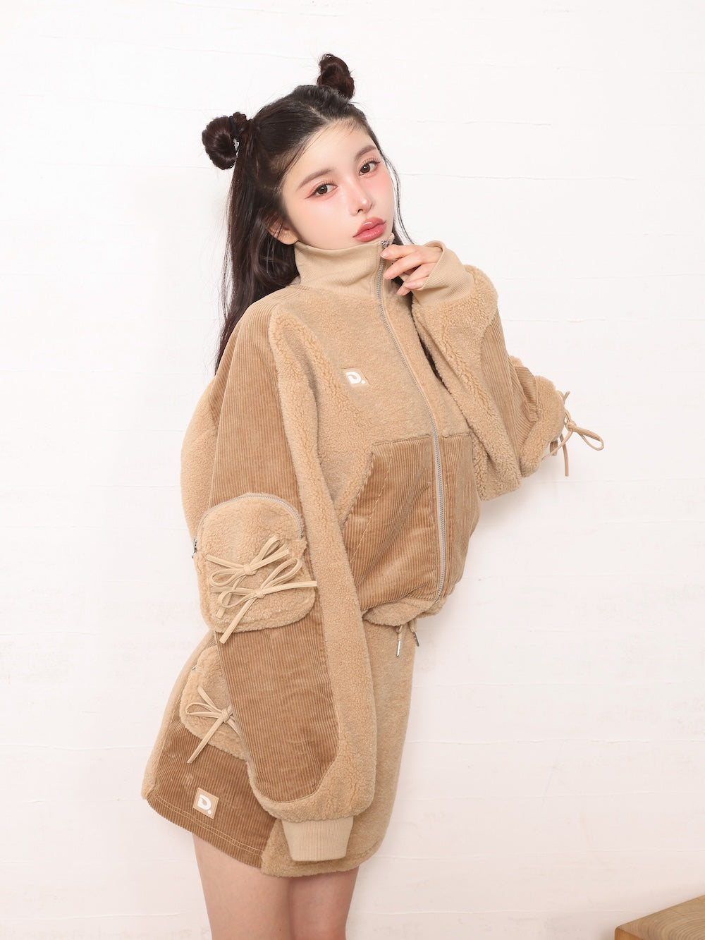 モデル:160cm(着用サイズ:FREE 着用カラー:BEG)