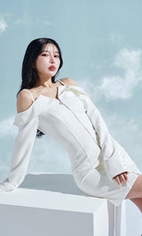 モデル:160cm(着用サイズ:FREE 着用カラー:WHT)