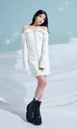 モデル:160cm(着用サイズ:FREE 着用カラー:WHT)