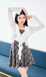 モデル:160cm(着用サイズ:FREE 着用カラー:GRY)