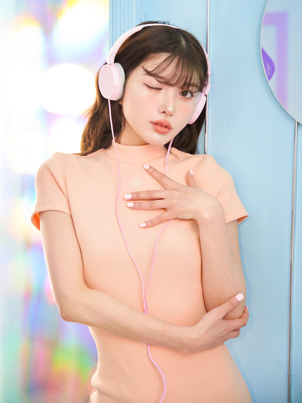 モデル:160cm(着用サイズ:FREE 着用カラー:PNK)
