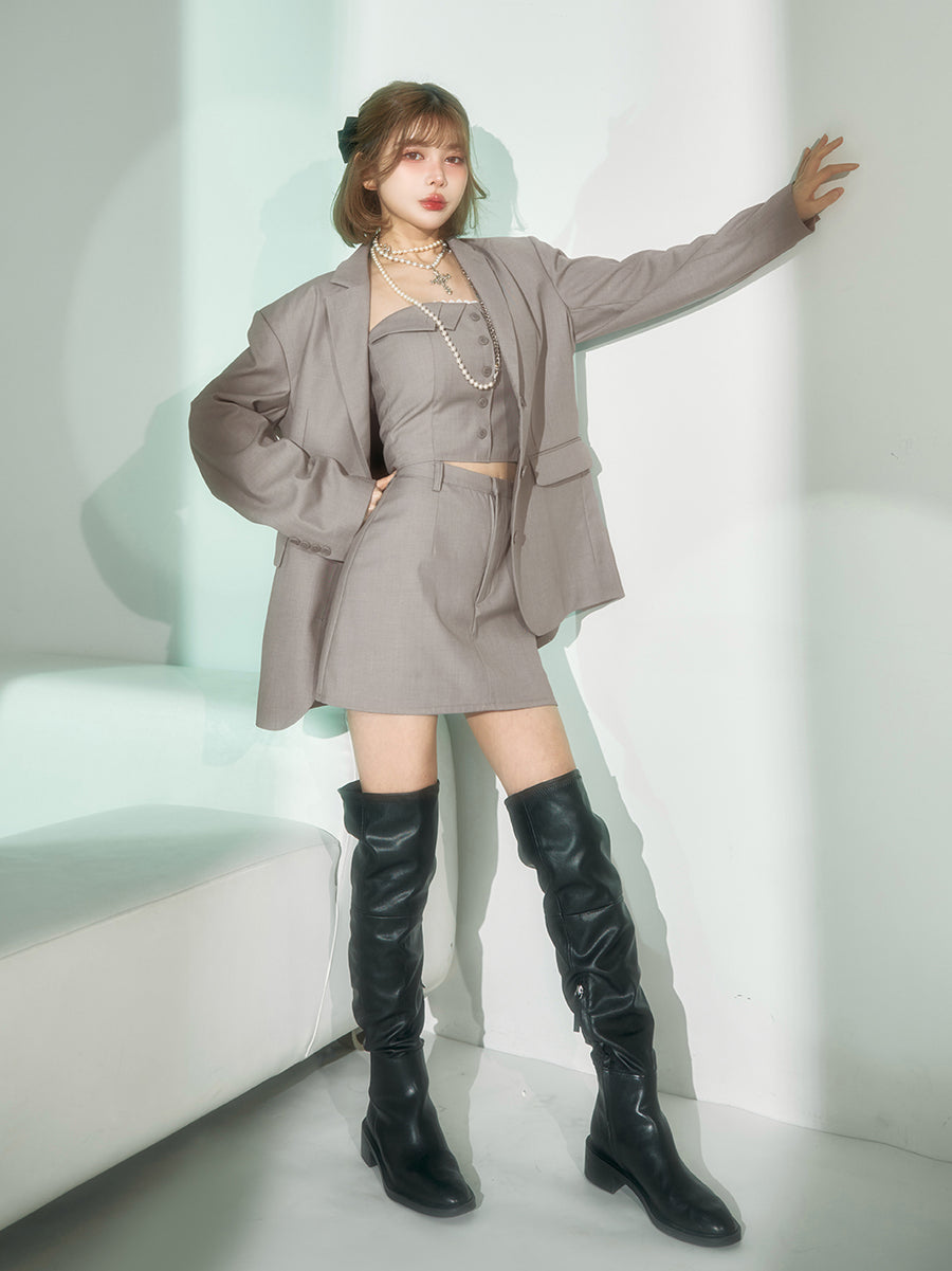 モデル:160cm(着用サイズ:S 着用カラー:GRY)