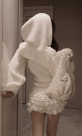 モデル:160cm(着用サイズ:FREE 着用カラー:WHT)