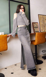 モデル:160cm(着用サイズ:FREE 着用カラー:GRY)