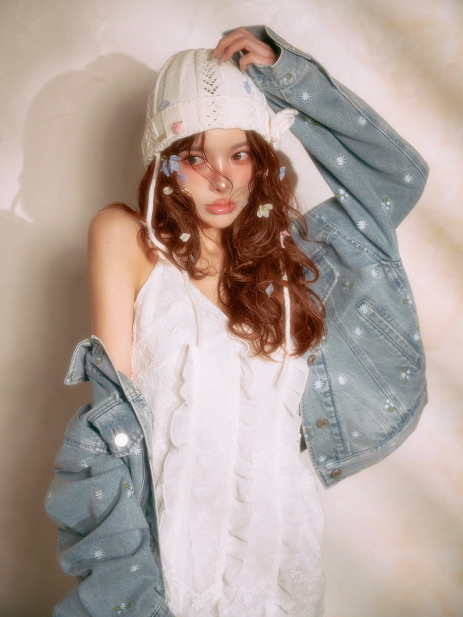 モデル:160cm(着用サイズ:FREE 着用カラー:I-BLU)