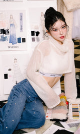 モデル:160cm(着用サイズ:FREE 着用カラー:WHT)