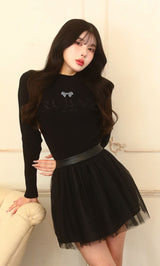 モデル:160cm(着用サイズ:S 着用カラー:BLK)