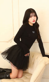 モデル:160cm(着用サイズ:S 着用カラー:BLK)