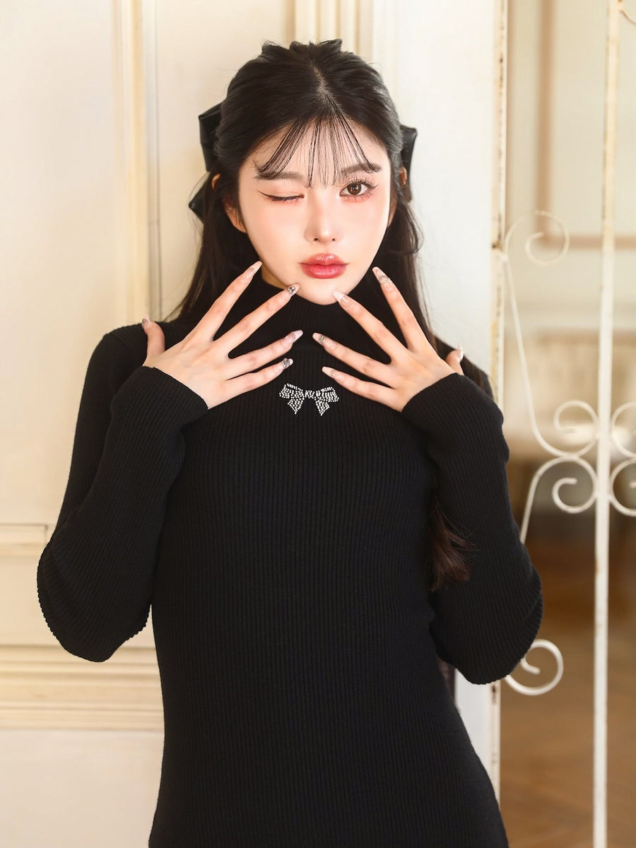 モデル:160cm(着用サイズ:FREE 着用カラー:BLK)