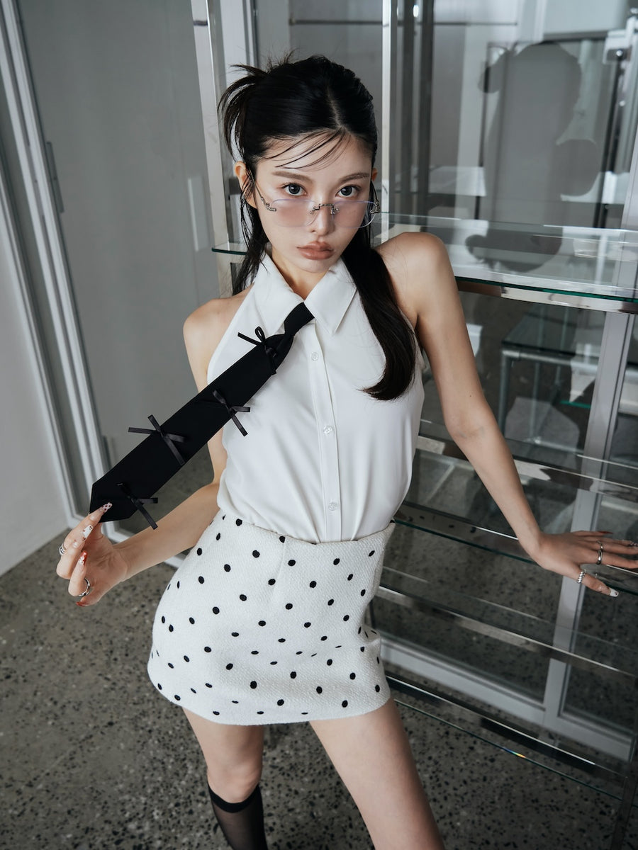 モデル:160cm(着用サイズ:S 着用カラー:WHT)