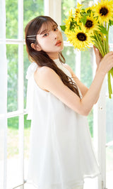 モデル:160cm(着用サイズ:FREE 着用カラー:WHT)