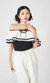 モデル:160cm(着用サイズ:FREE 着用カラー:BLK)