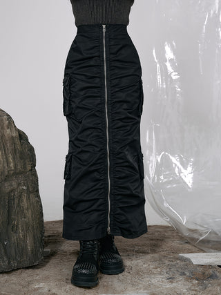 モデル:160cm(着用サイズ:FREE 着用カラー:BLK)