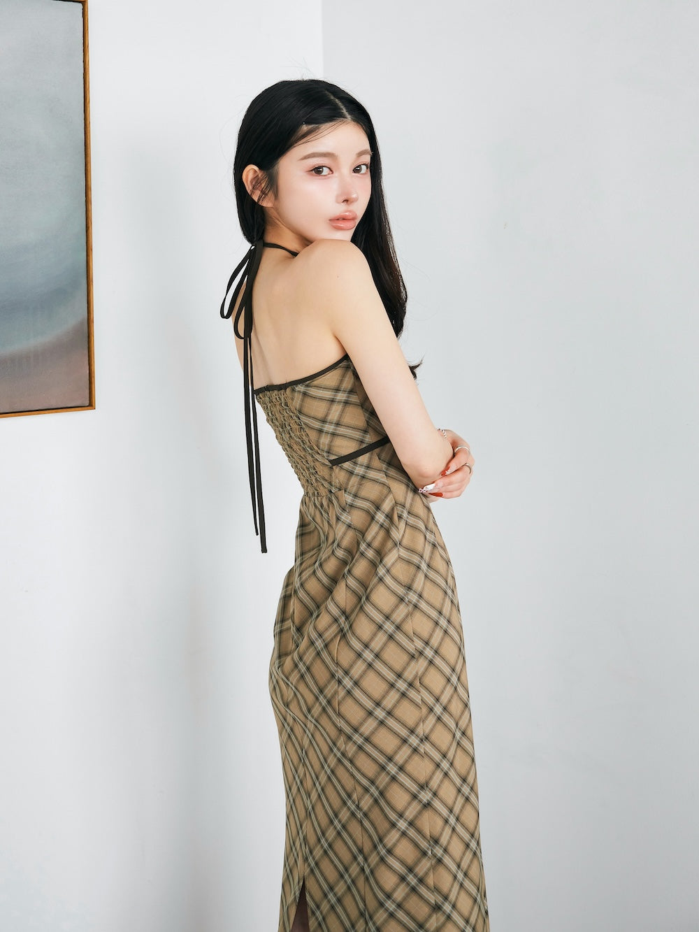 モデル:160cm(着用サイズ:FREE 着用カラー:BEG)