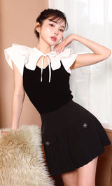 モデル:160cm(着用サイズ:FREE 着用カラー:BLK)