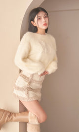 モデル:160cm(着用サイズ:S 着用カラー:IVO)