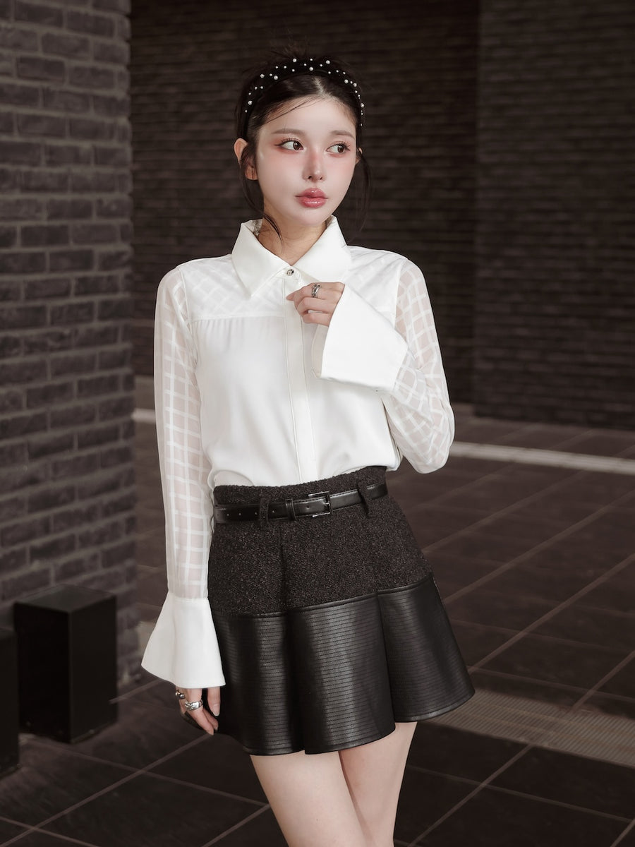 モデル:160cm(着用サイズ:FREE 着用カラー:WHT)