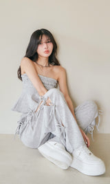 モデル:160cm(着用サイズ:FREE 着用カラー:GRY)