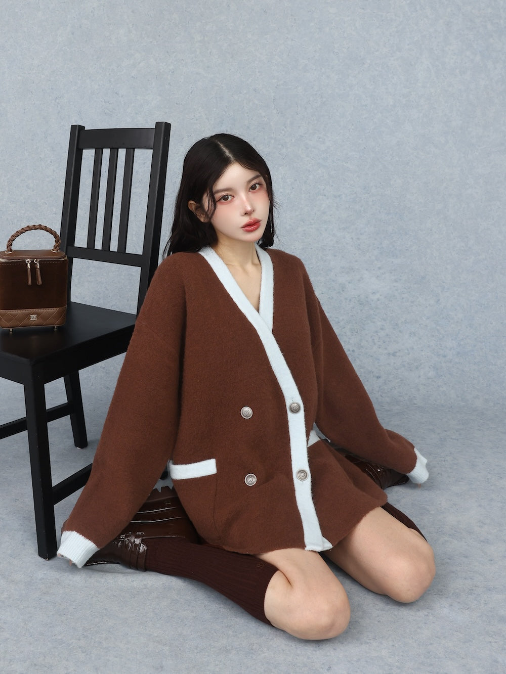 モデル:160cm(着用サイズ:FREE 着用カラー:BRN)