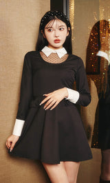 モデル:160cm(着用サイズ:FREE 着用カラー:BLK)