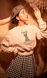 モデル:160cm(着用サイズ:FREE 着用カラー:WHT)