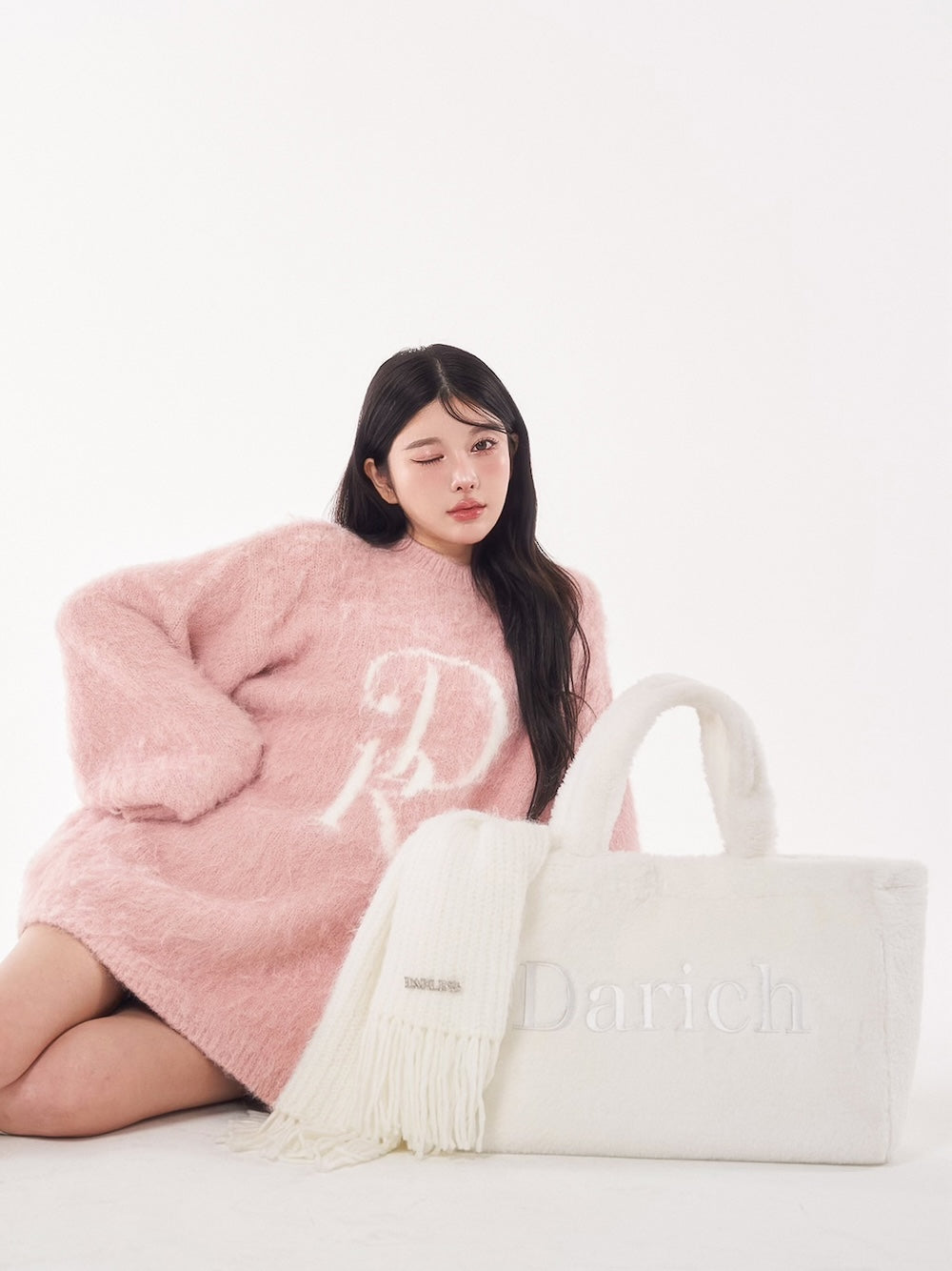 モデル:160cm(着用サイズ:FREE 福袋カラー:WHT)