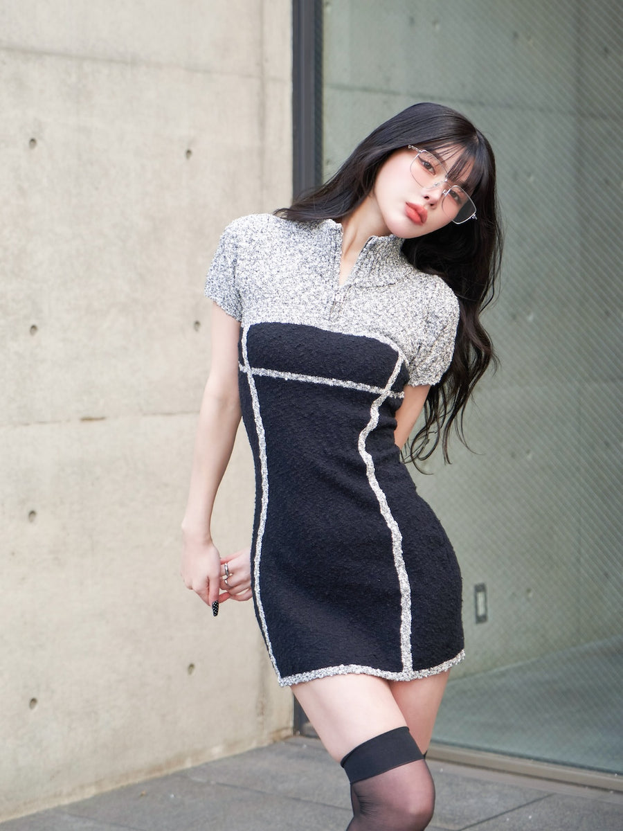 モデル:160cm(着用サイズ:FREE 着用カラー:BLK)