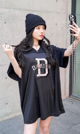 モデル:160cm(着用サイズ:FREE 着用カラー:BLK)