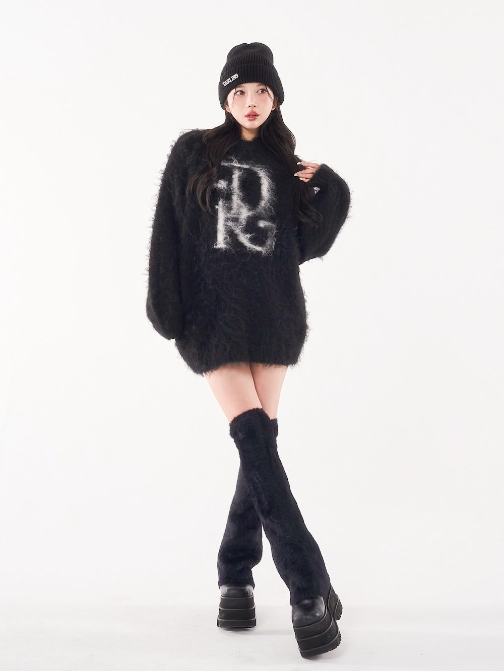 モデル:160cm(着用サイズ:FREE 福袋カラー:BLK)