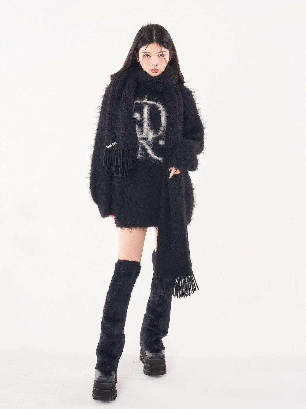 モデル:160cm(着用サイズ:FREE 福袋カラー:BLK)