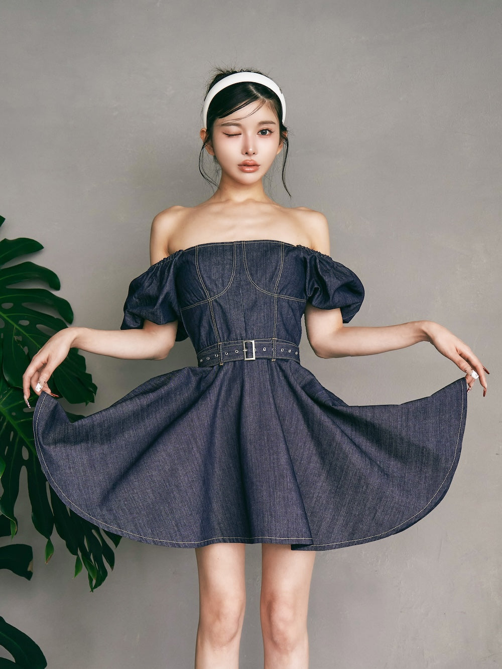 モデル:160cm(着用サイズ:FREE 着用カラー:IND)