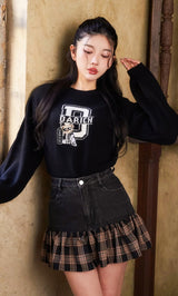 モデル:160cm(着用サイズ:S 着用カラー:BLK)