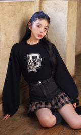 モデル:160cm(着用サイズ:S 着用カラー:BLK)