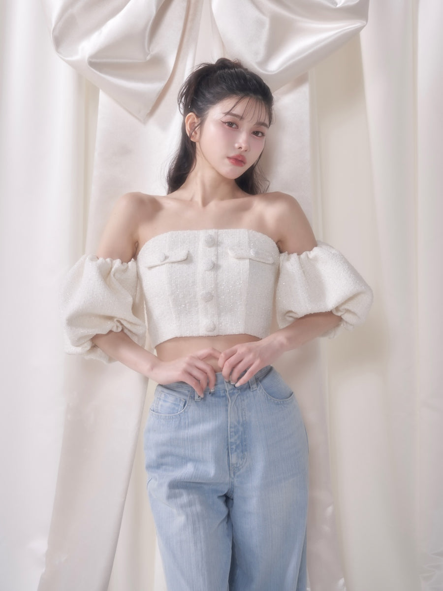 モデル:160cm(着用サイズ:FREE 着用カラー:WHT)