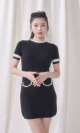 モデル:160cm(着用サイズ:FREE 着用カラー:BLK)