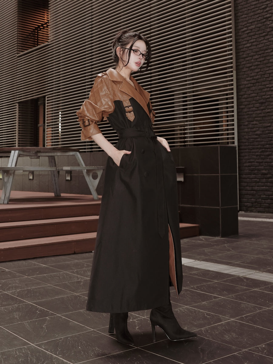 モデル:160cm(着用サイズ:FREE 着用カラー:BLK)